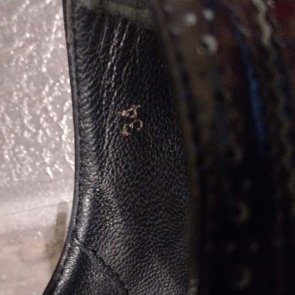 Prada Black Brogue Patent Leather Platform Derby wingtip Oxfords size 34 - Picture 7 of 10